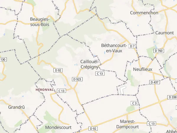 Plan de Caillouël-Crépigny
