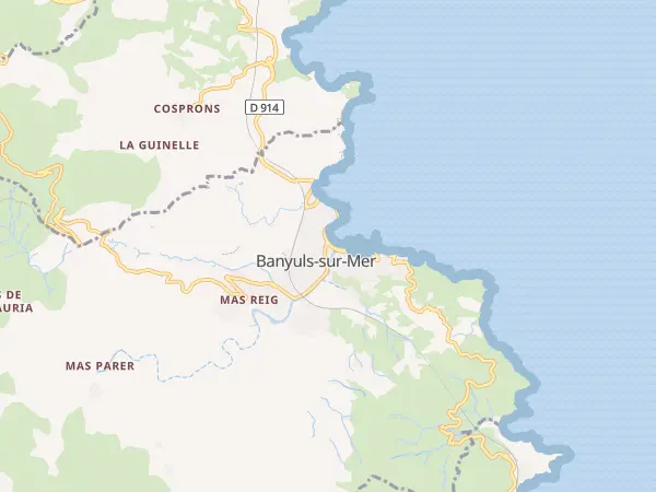 Plan de Banyuls-sur-Mer