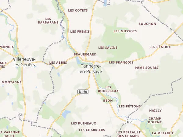 Plan de Tannerre-en-Puisaye