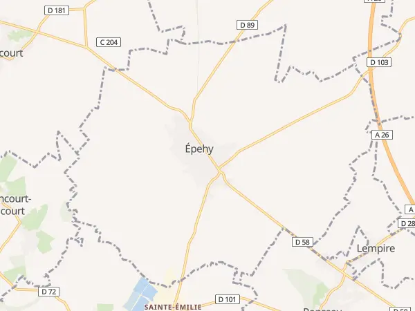 Plan de Épehy