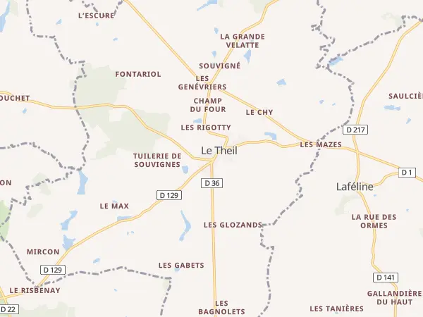 Plan du Theil