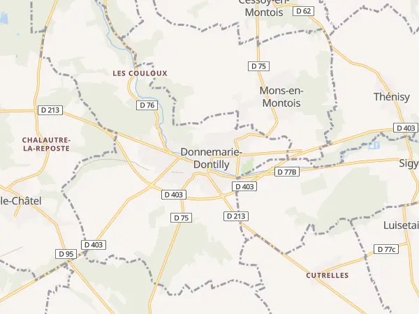 Plan de Donnemarie-Dontilly