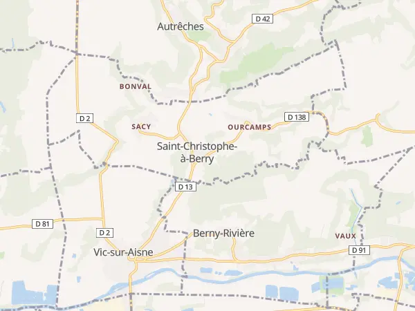 Plan de Saint-Christophe-à-Berry