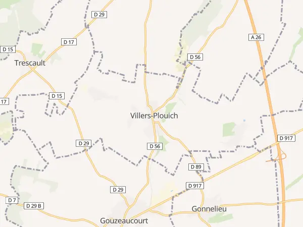 Plan de Villers-Plouich