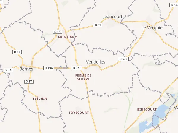 Plan de Vendelles