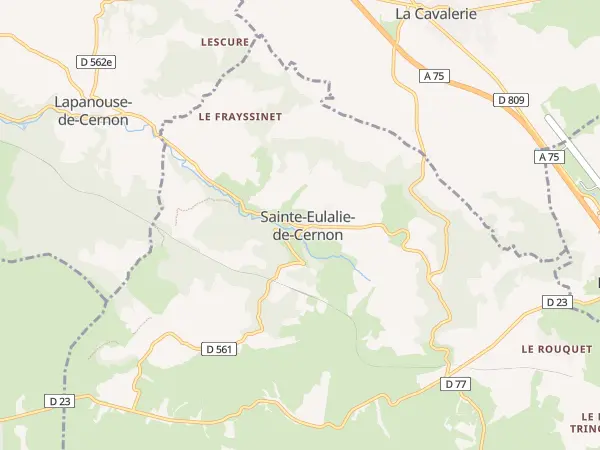 Plan de Sainte-Eulalie-de-Cernon