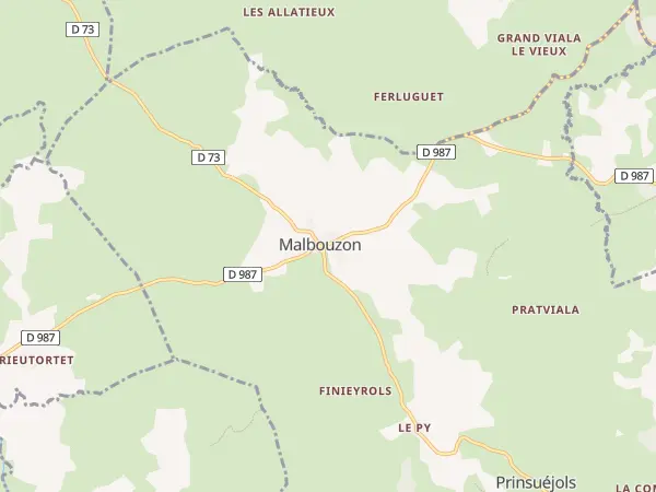 Plan de Prinsuéjols-Malbouzon