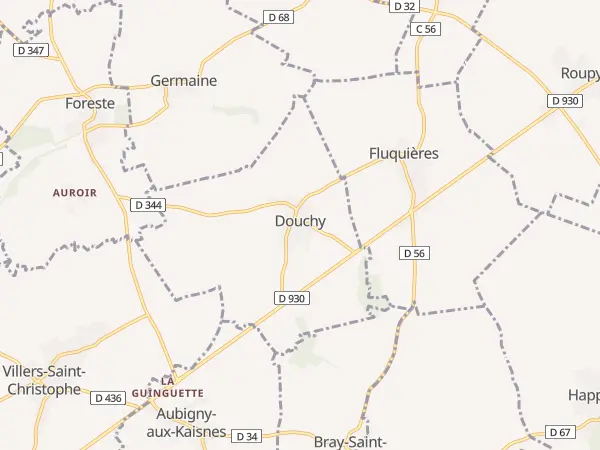 Plan de Douchy