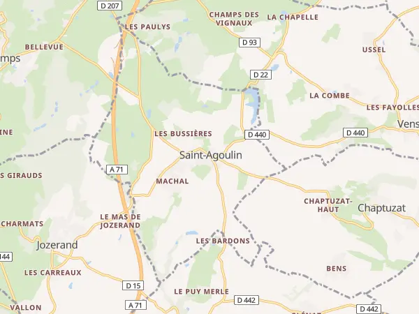Plan de Saint-Agoulin