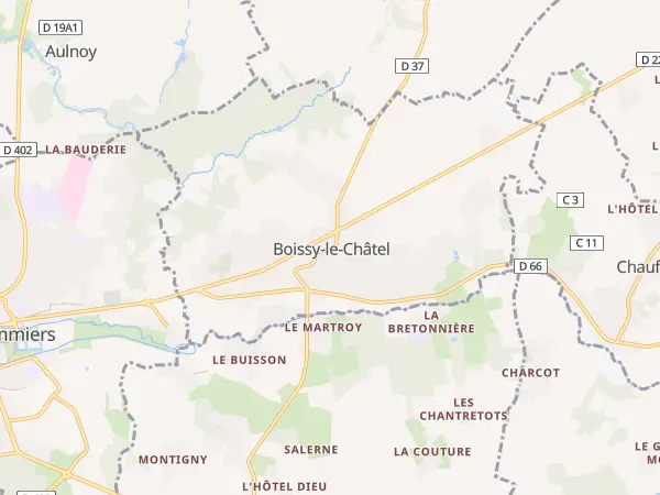 Plan de Boissy-le-Châtel