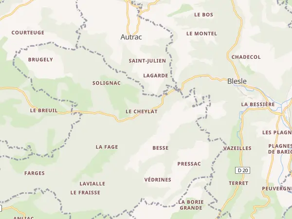 Plan de Saint-Étienne-sur-Blesle