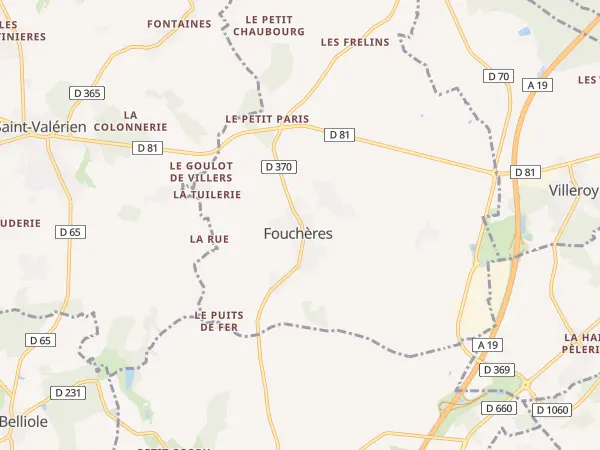 Plan de Fouchères