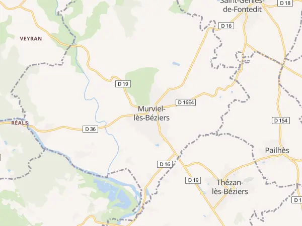Plan de Murviel-lès-Béziers