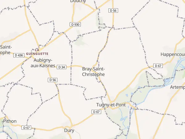 Plan de Bray-Saint-Christophe