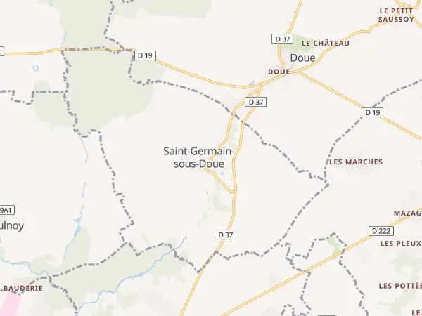 Plan de Saint-Germain-sous-Doue