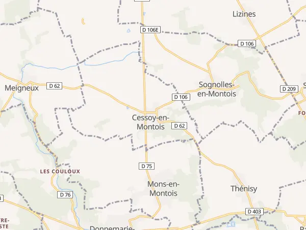 Plan de Cessoy-en-Montois