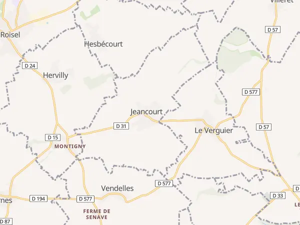Plan de Jeancourt