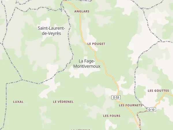 Plan de La Fage-Montivernoux