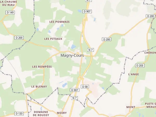 Plan de Magny-Cours