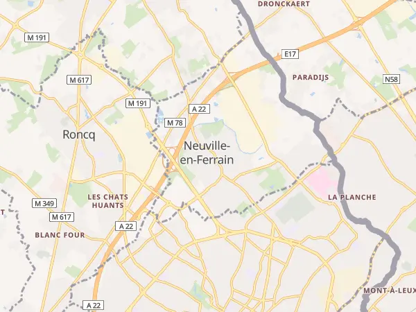 Plan de Neuville-en-Ferrain