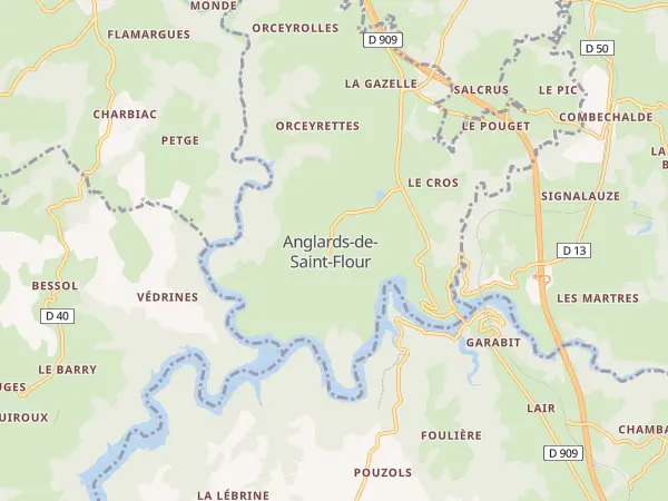 Plan de Anglards-de-Saint-Flour