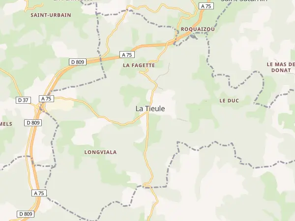 Plan de La Tieule
