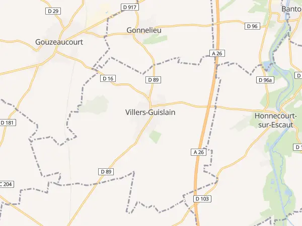 Plan de Villers-Guislain