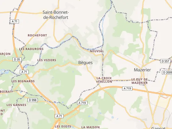 Plan de Bègues