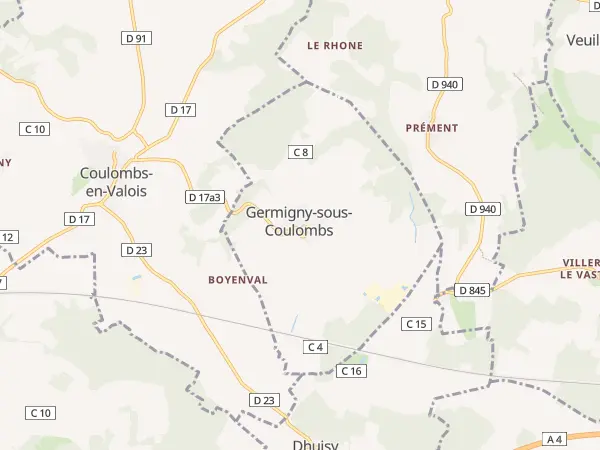Plan de Germigny-sous-Coulombs