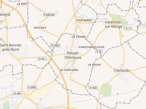 Plan de Pessat-Villeneuve