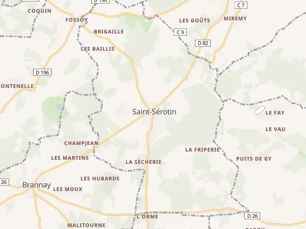 Plan de Saint-Sérotin