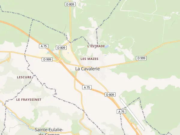 Plan de La Cavalerie