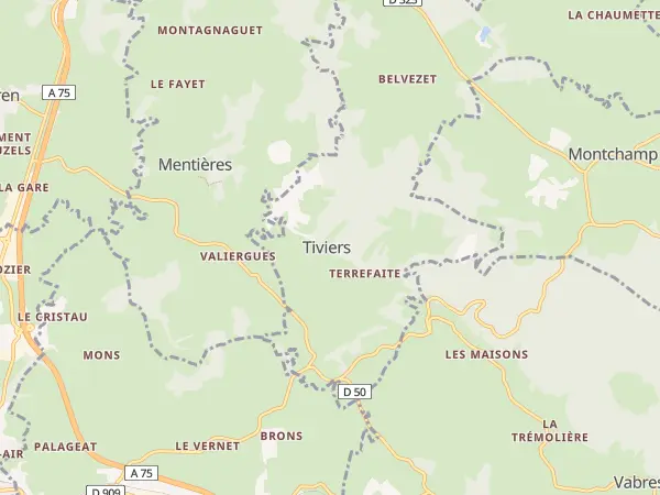 Plan de Tiviers