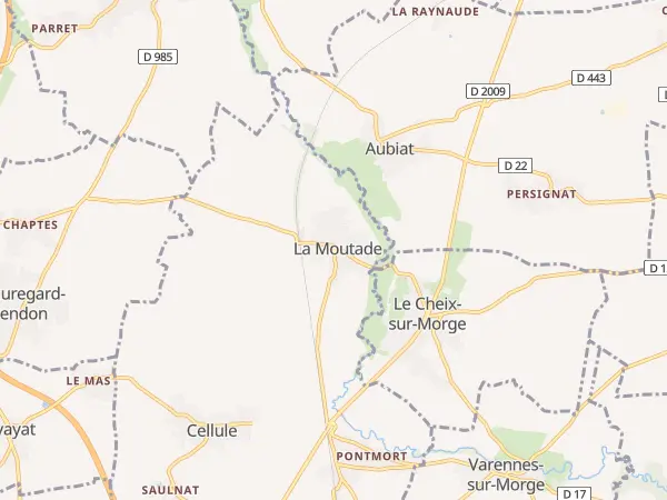 Plan de Chambaron sur Morge