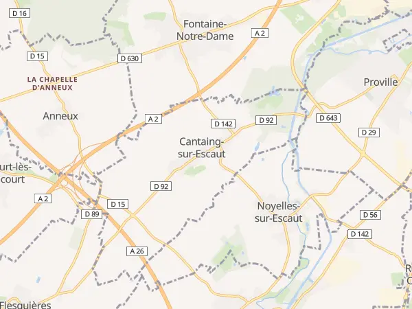 Plan de Cantaing-sur-Escaut