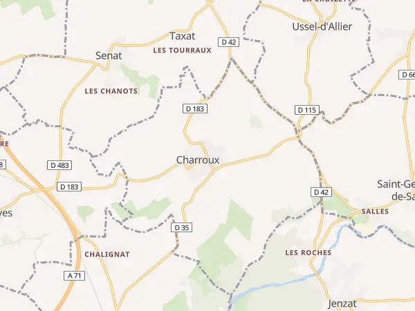 Plan de Charroux
