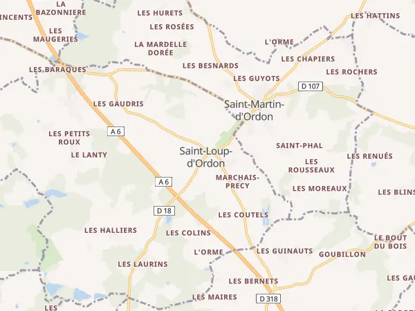 Plan de Saint-Loup-d’Ordon