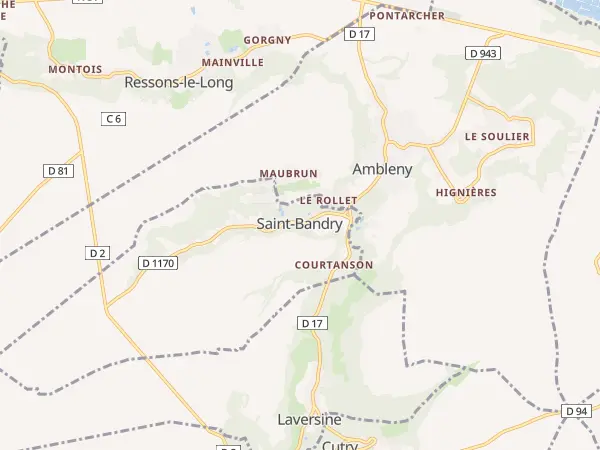 Plan de Saint-Bandry