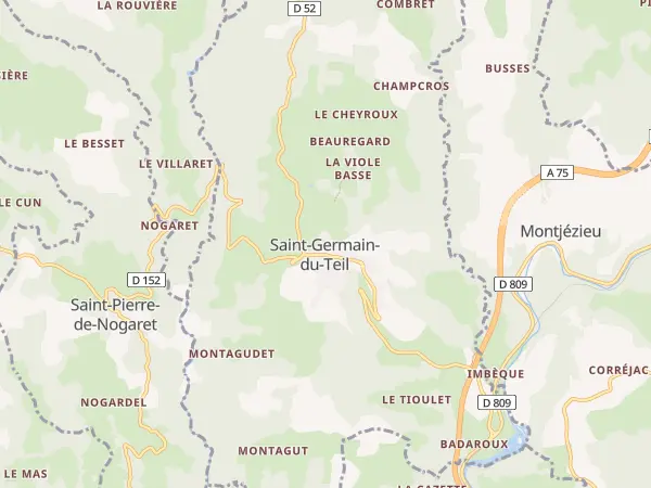 Plan de Saint-Germain-du-Teil