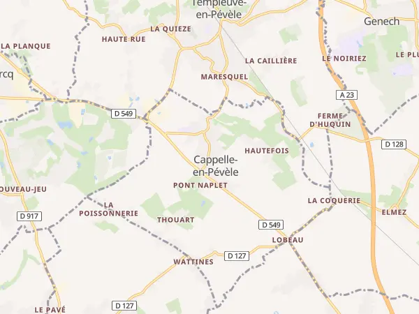 Plan de Cappelle-en-Pévèle