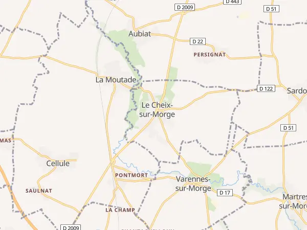 Plan du Cheix-sur-Morge