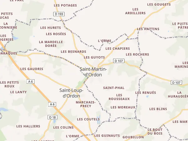 Plan de Saint-Martin-d’Ordon