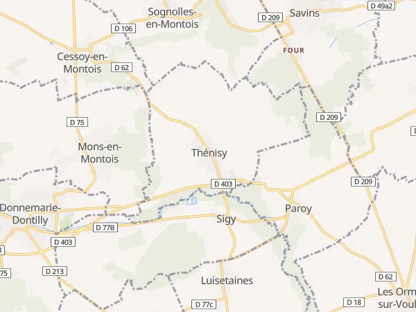 Plan de Thénisy