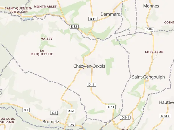 Plan de Chézy-en-Orxois