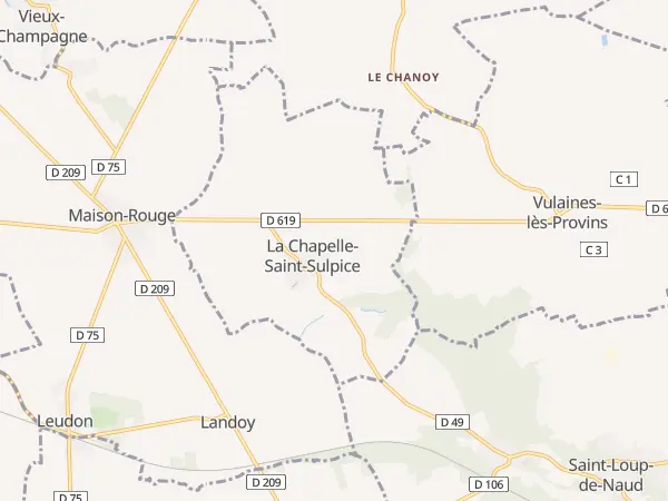 Plan de La Chapelle-Saint-Sulpice