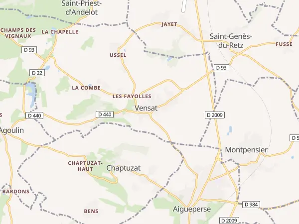Plan de Vensat