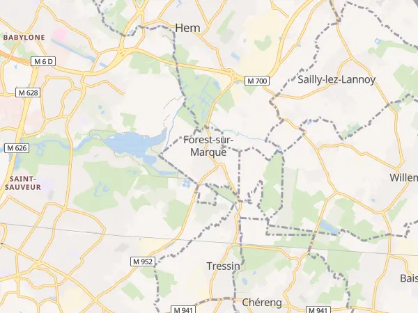 Plan de Forest-sur-Marque