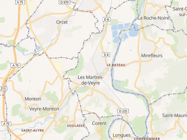 Plan des Martres-de-Veyre