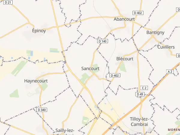 Plan de Sancourt