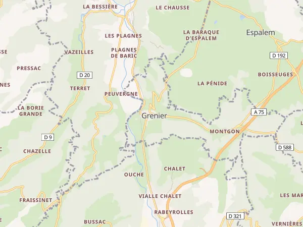 Plan de Grenier-Montgon